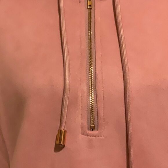 Faux Suede Zip Up Hoodie NWT - Picture 2 of 8